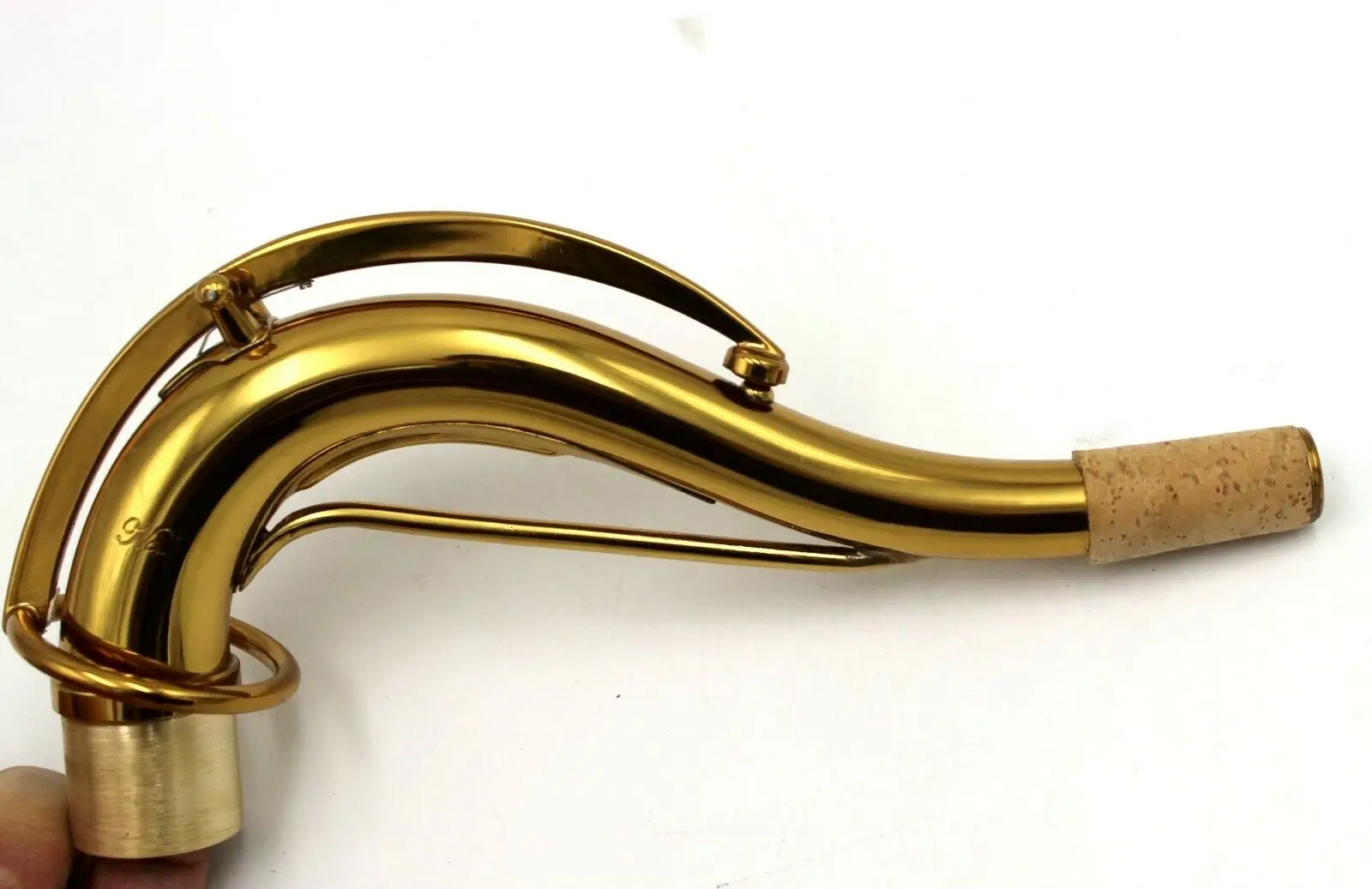 

Ostrich music power neck tenor saxophone crook SBA type champion gold