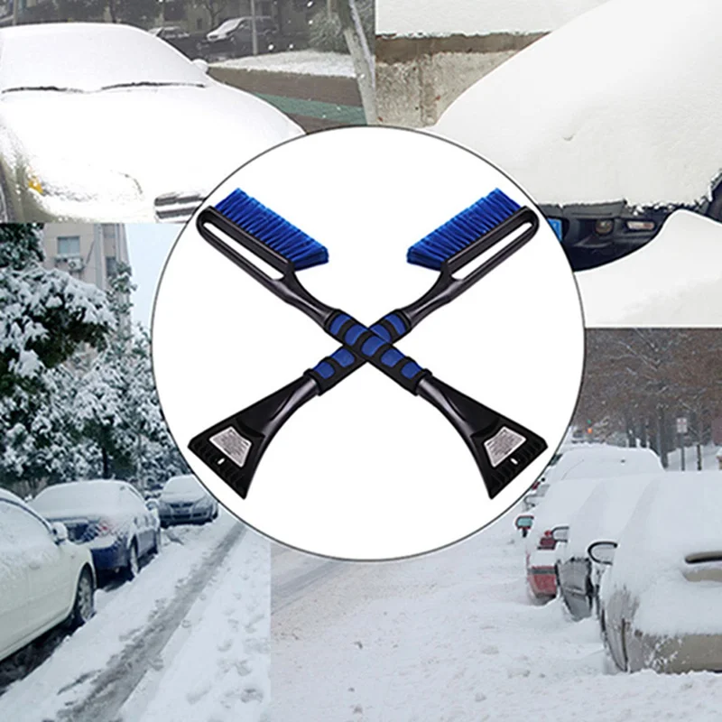 Автомобильный Прочный инструмент для очистки лед, снег, лопата, Щетка с длинной выдвижной ручкой, удлиняющий автомобильный скребок для снега
