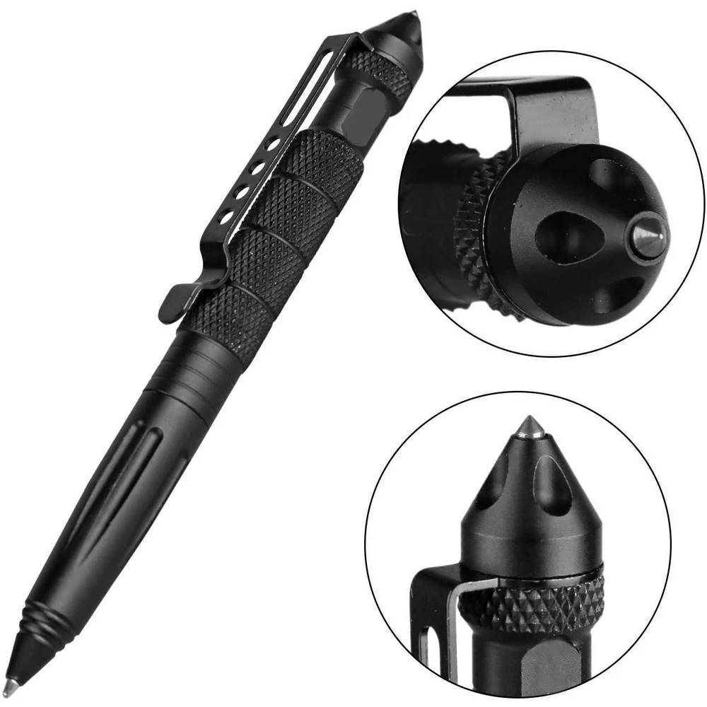 Aluminum Military Tactical Pen EDC Self Defense Pens Emergency Glass Breaker New