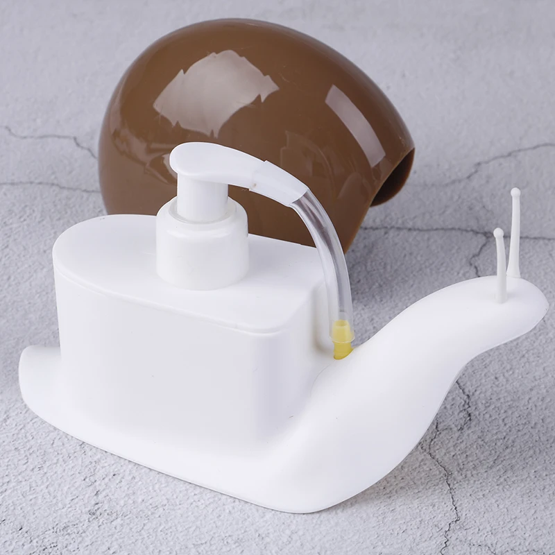 Snail Shape Liquid Soap Dispensers Press Cartoon Shower Shampoo Dispensing Bottles Bathroom Accessories Portable