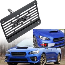 Передний бампер буксировочный крюк номерной знак рамка держатель Relocator Монтажный кронштейн для Subaru Wrx Sti-Up Scion Fr-S 2013-Up