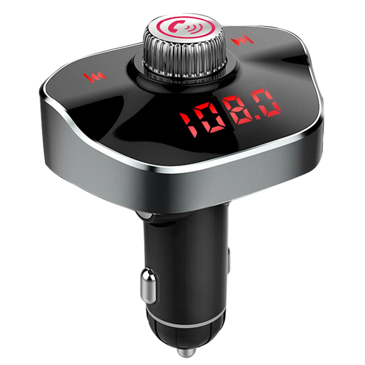 Автомобильный комплект беспроводной fm-передатчик громкой связи Bluetooth 4,2 автомобильный mp3-плеер 12-24 В 3.1A двойной USB Автомобильное зарядное устройство Черный