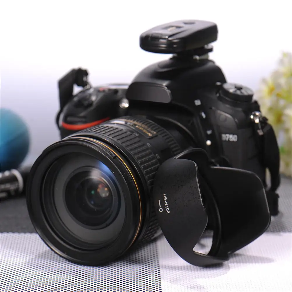 High Quality Reversible HB-N106 Lens Hood For Camera Mount Suitable For NIKON AF-P DX 18-55mm F / 3.5-5.6G VR Lens Nikon