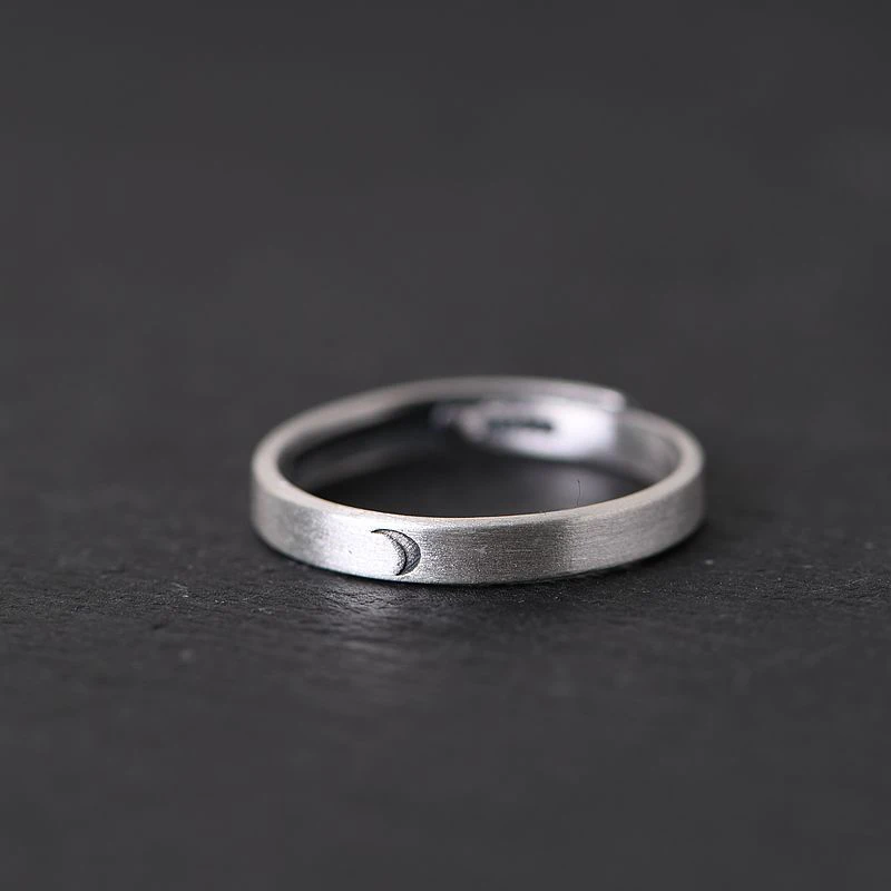 moon for women BALMORA 1 шт 925 серебро солнце и луна пара Открытые Кольца для мужчин и женщин любовник Ретро мода Тайский Серебряный ювелирные изделия Anillos - Цвет основного камня: moon for women