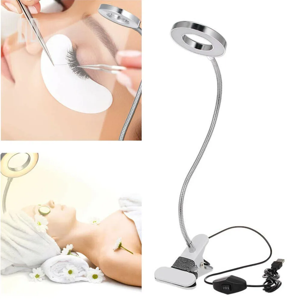 

No Radiation Eye Protection No Flicker Desk Lamp USB Powered Bendable Table Lamp Nail Equipment Studying Tattoo Manicure Tool