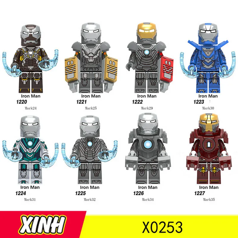 Single Sale Legoinglys Super Heroes Iron Man Tony Stark Mark 34 Mark 35 Bricks Blocks Diy Toys For Children Brithday Gifts X0253 Buy Cheap In An Online Store With Delivery Price