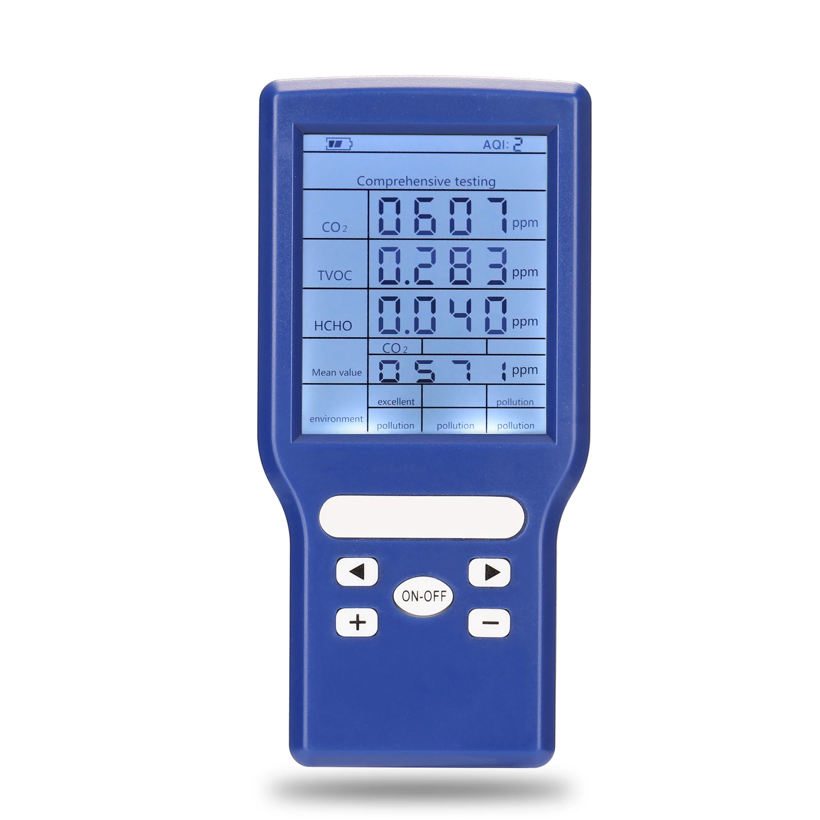 CO2 ppm Meters TVOC HCHO Carbon Dioxide Detector Gas Analyzer Air Quality Tester