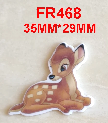 50 шт. 3 разные стили мультфильм олень кролик Flatback Смола Кабошон животные плоское украшение из смолы DIY ремесло украшения смычковые центры для волос - Цвет: FR-468