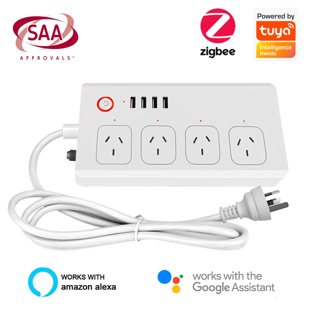 UseeLink Смарт Мощность полосы Zigbee бар несколько розетки удлинитель с 4USB и 4