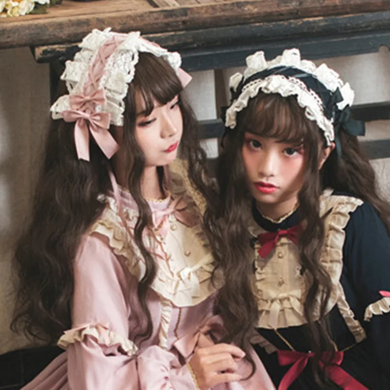

Original authentic 2020 spring explosion models new wild headwear gothic lolita women kawaii clothing loli