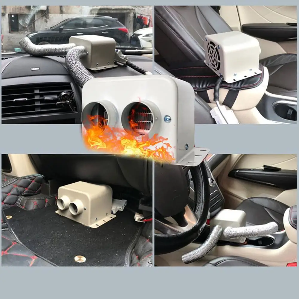 Высокомощный автомобильный обогреватель, 12 В/24 В, автомобильный электрический вентилятор, Очищающий воздух, разморозитель стекла, подогреватели, маленький нагревательный вентилятор