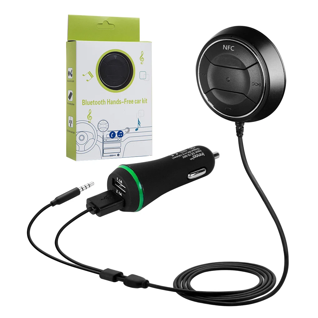 

Bluetooth 4.0 Receiver Car Handsfree Phone Call Music Audio Wireless Receiver with LED Indicator