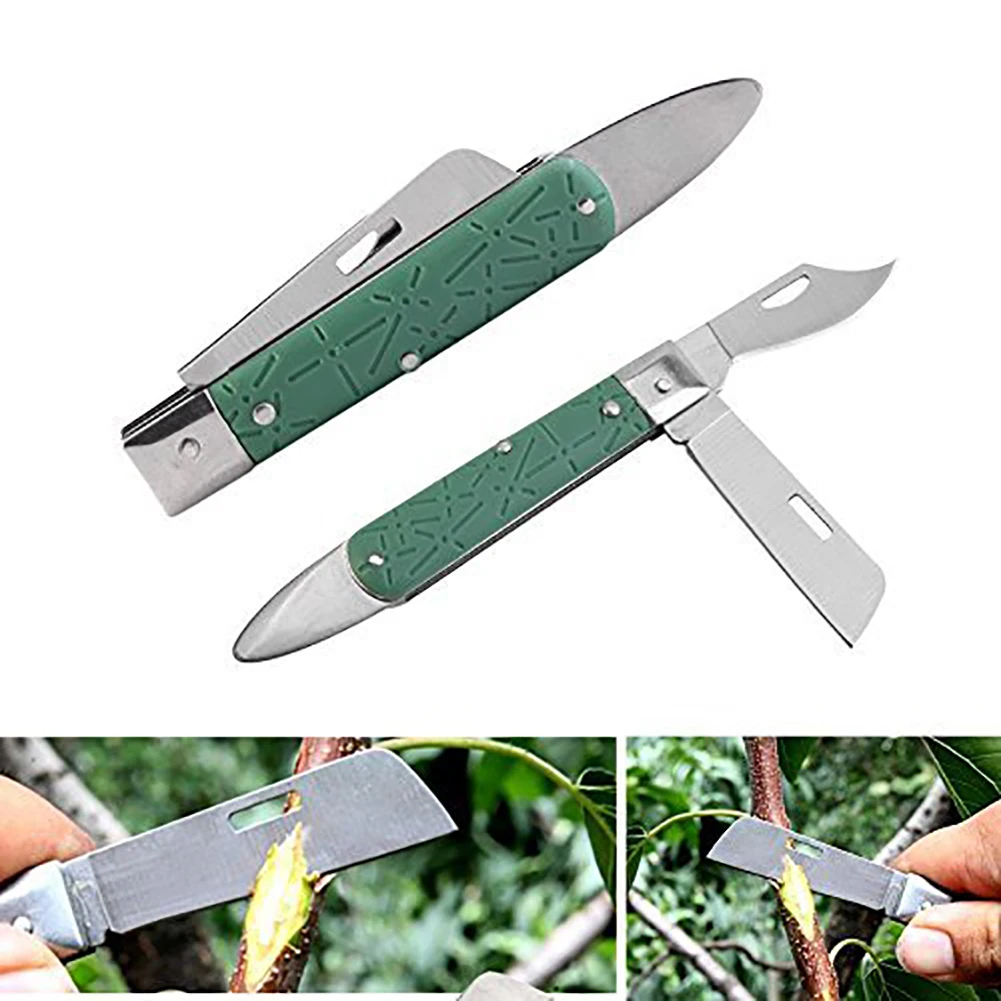 

1PC Multifunctional Pruning Grafting Knife Professional Folding Garden Cutter Scissor Seedling Cutting Tools