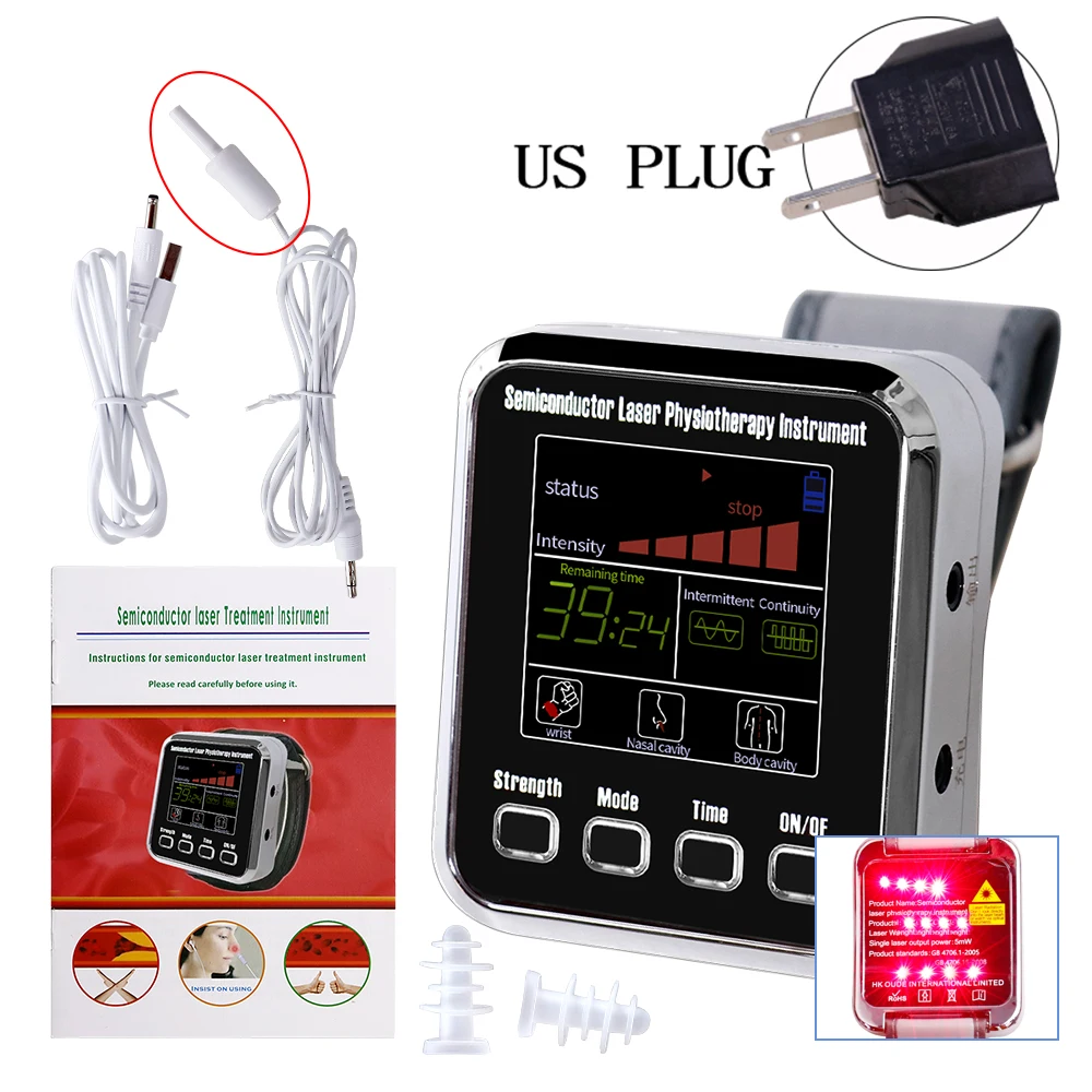Advanced Laser Therapy Wrist Device for Diabetes & Hypertension Treatment