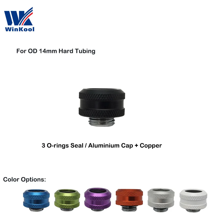 WinKool G1/4 &quotмногозвеньевой адаптер/фитинг (14 мм Жесткая/Жесткая трубка) с 3