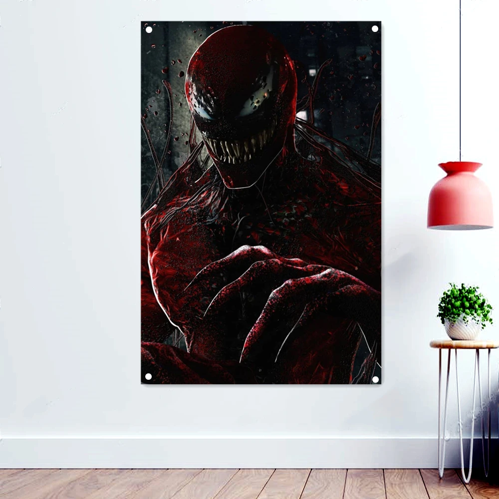 

Demon Death Metal Artwork Banner Creepy Background Tapestry Occult Evil Dark Art Wallpaper Poster Rock Flag Wall Decoration B2