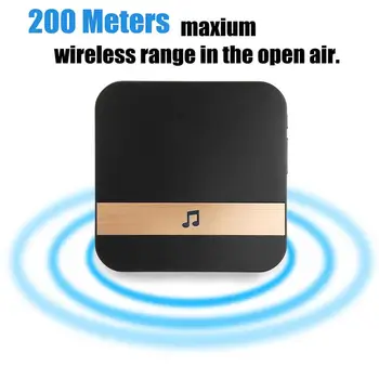 

Visual Doorbell Chime Wifi Doorbell Chime Universal Waterproof Black Office House Door Hardware Plug-In Chime Market Visitors