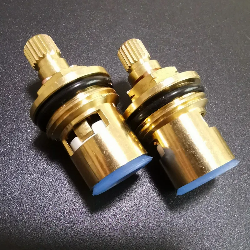 Faucets Cartridge Spool Valve Brass 2 Pcs Standard 1/2 Ceramic Faucet Lnner Disc Valve Quarter Turn Cartridges Ceramic Accessory
