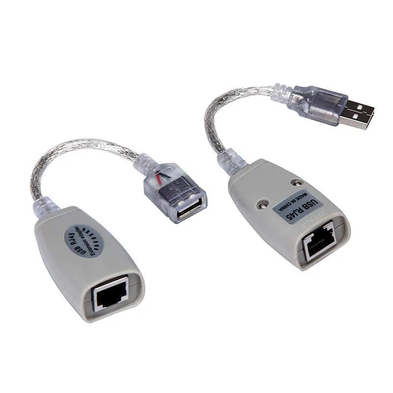 Bimer USB Adapters Extension Extender Adapter Up To 150ft Using CAT5 RJ45 LAN Cable MP3 Laptop Stereo Adapter-L108 | Мобильные