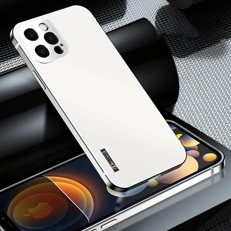 2022 NEW Metal aluminium alloy Case for iPhone 13 12 11 Pro Max Camera Protective Case iphone Original Color Phone Back Cover