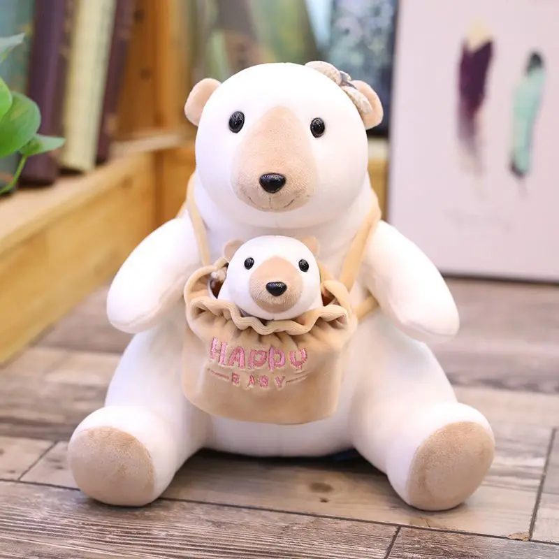 Плюшевые Милые Мультяшные игрушки родитель-ребенок мать и ребенок кенгуру панда полярный медведь Pangolin Ёжик кукла