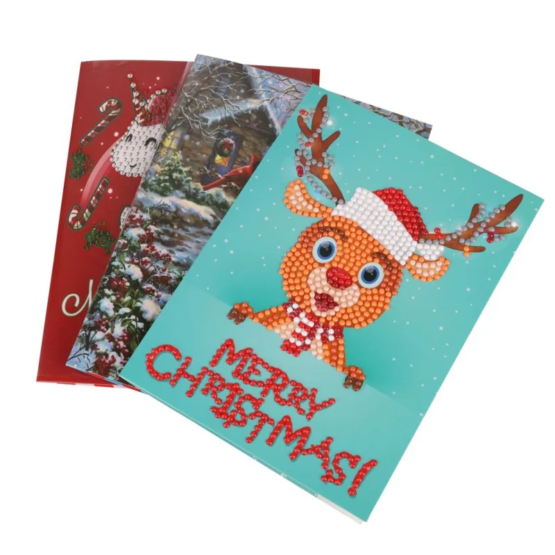  Halloween Christmas Birthday Diamond Painting Invitation DIY Animal Holiday Inviting Card Diamond P - 4.00014E+12
