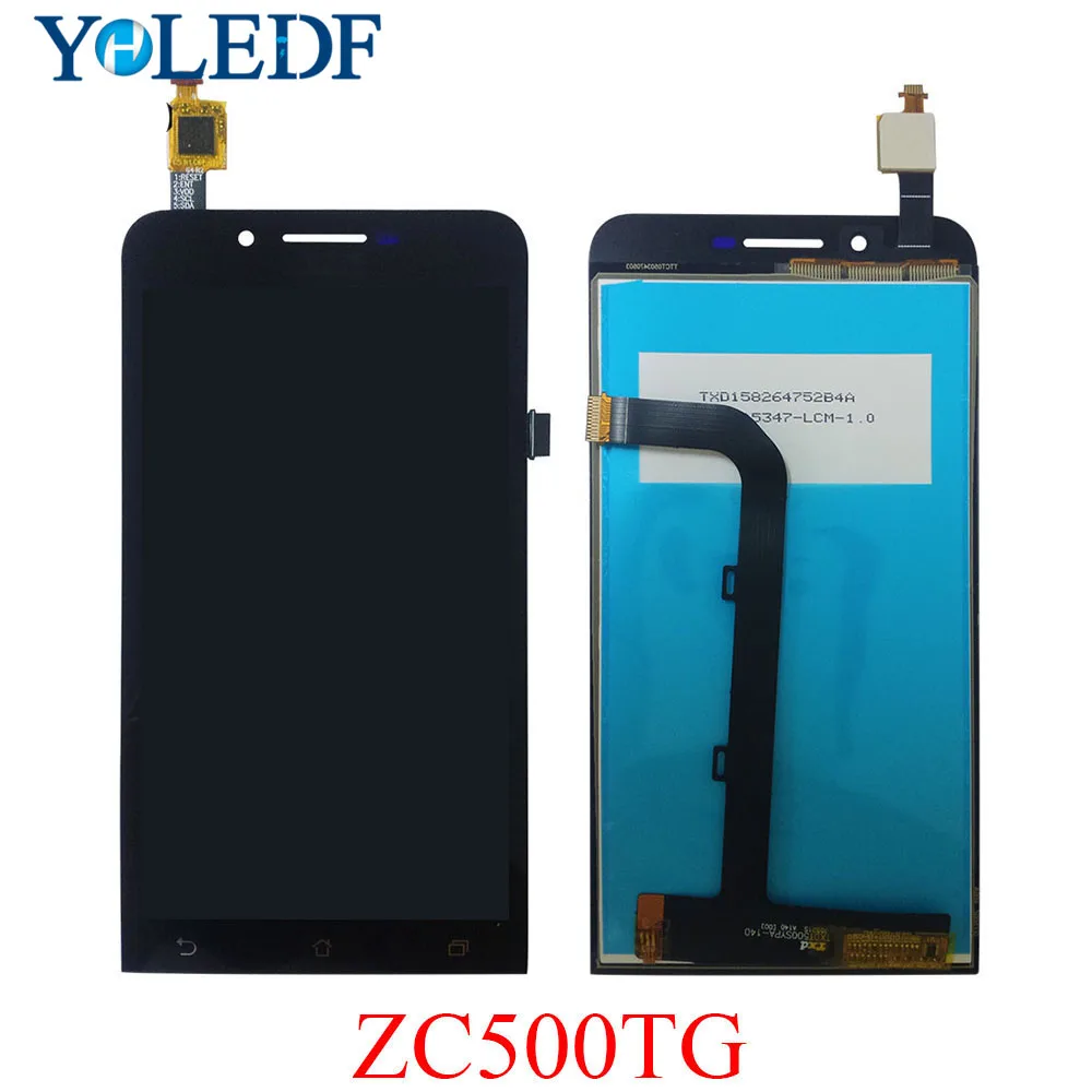 Высокая ЖК дисплей для Asus ZenFone Go ZC500TG Z00VD матрица сенсорный экран панель