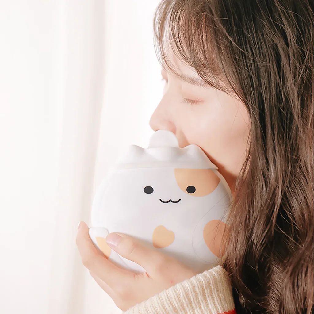 450ml Silicone Convenient Microwave Heating Leakproof Water Heating Handbag Portable Winter Warm Mini Hot Water Bottles F111