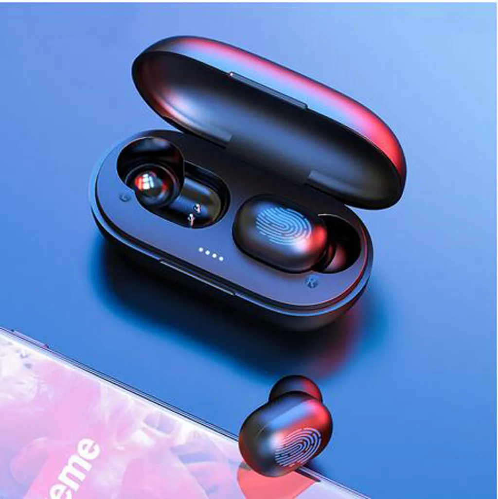 VOBERRY Мини наушники Bluetooth наушники беспроводные наушники Bluetooth 5,0 наушники-вкладыши спортивные наушники зарядная коробка