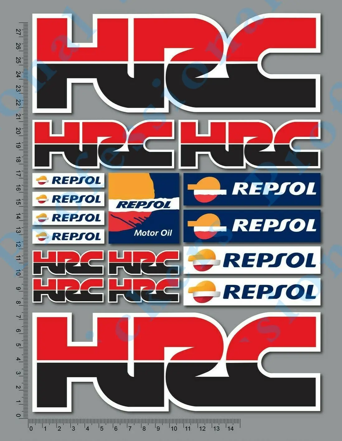 Смешные французские ралли HRC наклейки s Repsol мотоцикл внедорожник ноутбук
