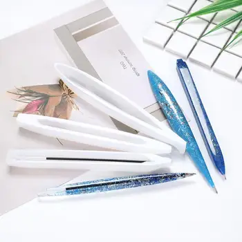 

Transparent Silicone Mould Dried Flower Resin Decorative Craft DIY Ballpoint Pen Mold epoxy resin molds for jewelry