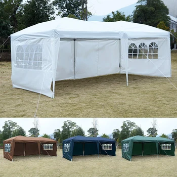 

10' x 20' Total Iron Folding Wedding Tent with Cloth OP2826