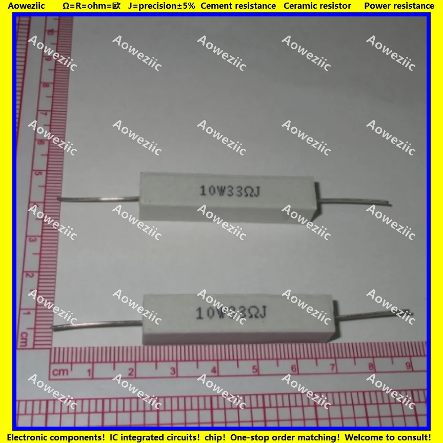 POPESQ® 3 Stk x Power resistor 8R2 10W Ceramic #A2230 x Hochlastwiderstand 8R2 10W Zement 3 pcs POPESQ® 3 Stk x Power resistor 8R2 10W Ceramic #A2230 x Hochlastwiderstand 8R2 10W Zement 3 pcs