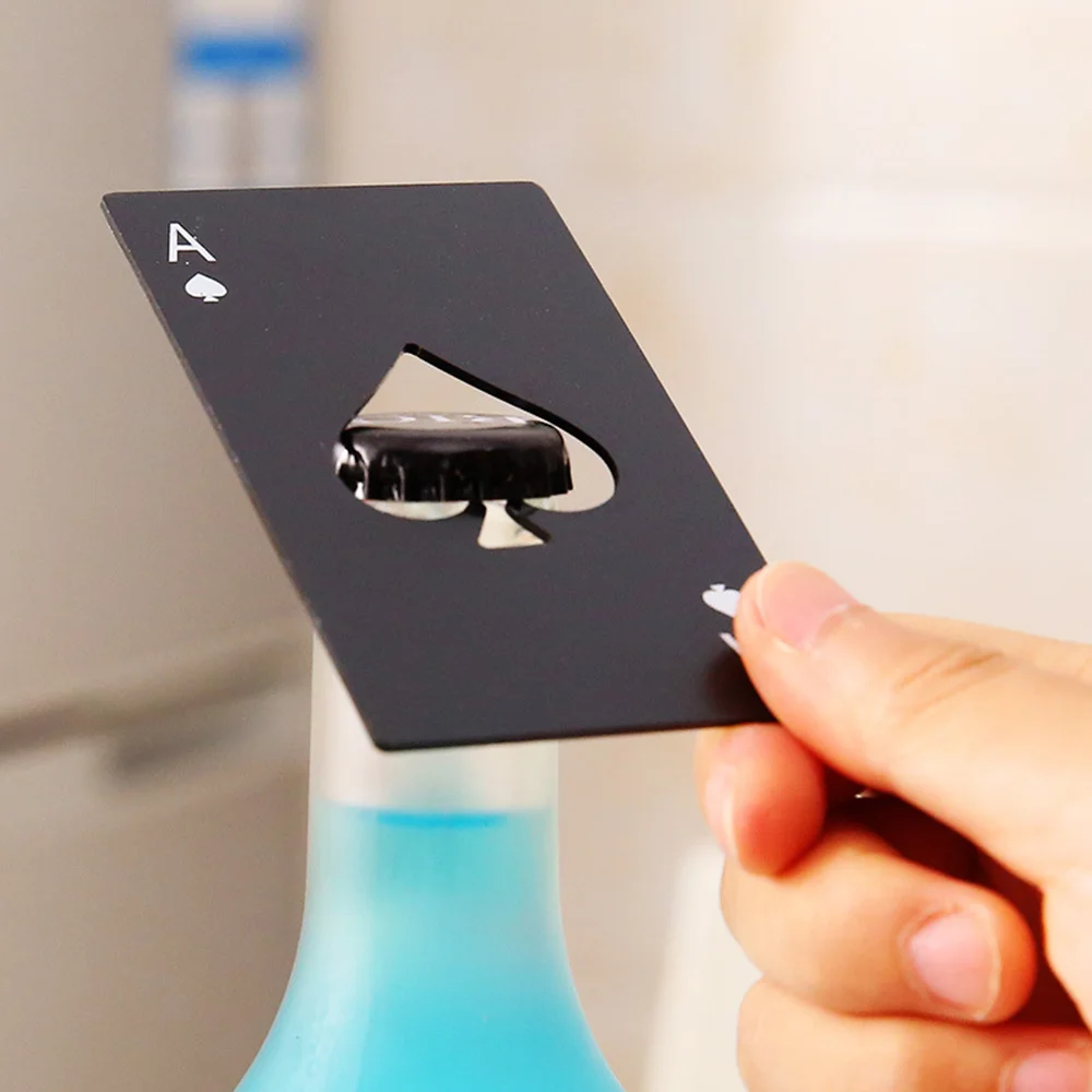 

Creative Spade A Poker Card Beer Bottle Opener Stainless Steel Bottle Opener Personalized Multifunction Bar Bottle Opener Tools