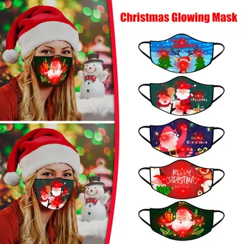 

Christmas маски Fast delivery Máscara Headband LED Christmas Mask Light Up Lights Glowing Mask For Men And Women Masque