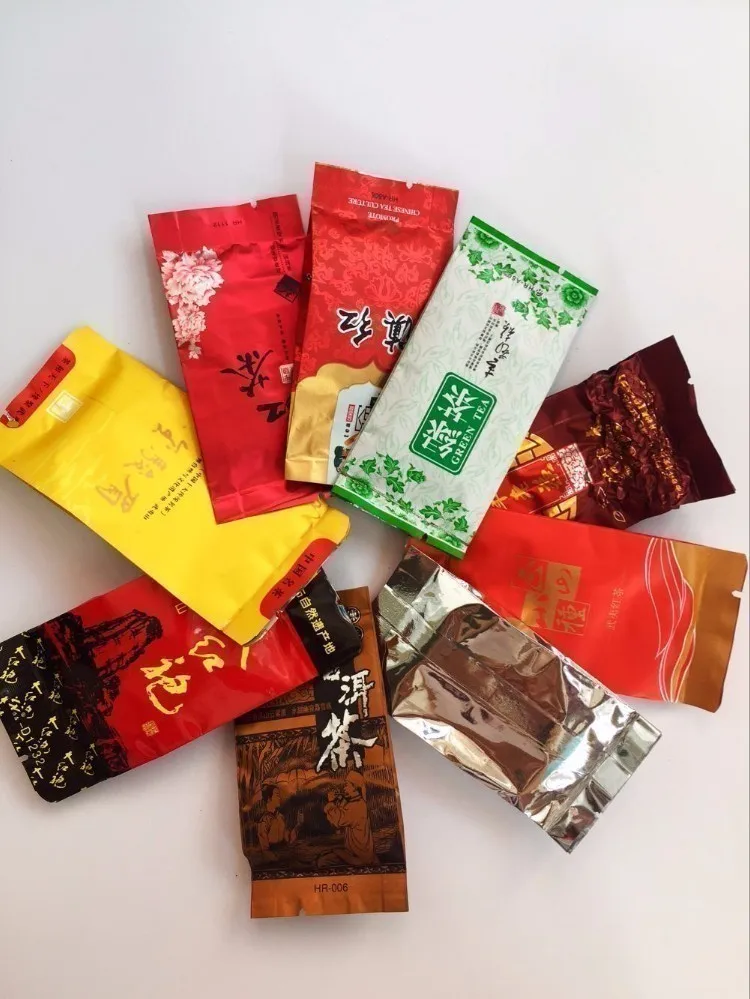 9 видов чая, 18 багстотал, 100 г, Dahongpao, черный улун, черный, biluochun, Lapsang, souchong, пуэр, белый чай, Dianhong jinjunmei, Maofeng
