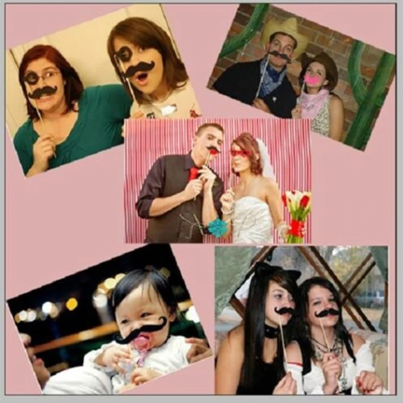 

Party Mask Holiday Props Photo Booth Props Paper Creative Cartoon Birthday Celebrate Decoration Festive Beard Prop Cake