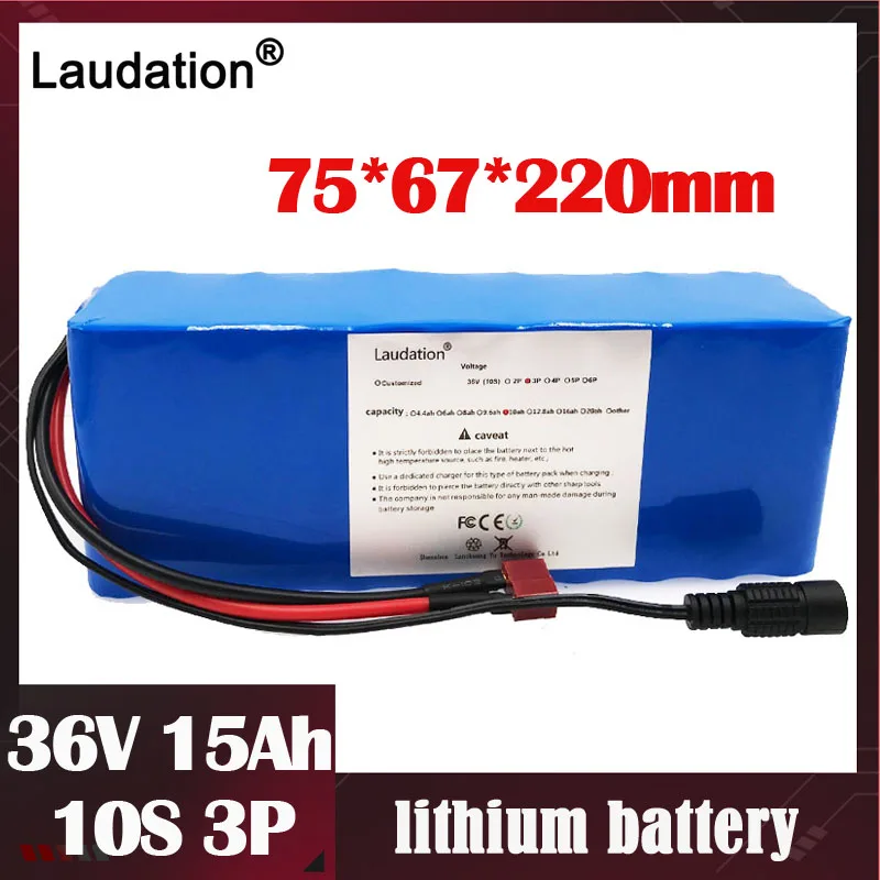 36V Electric Bicycle Battery Built-in 25A BMS 10S 3P 15Ah 21700 Bateria 36v Lithium Li ion Batteries For E-Bike Escooter Motor |