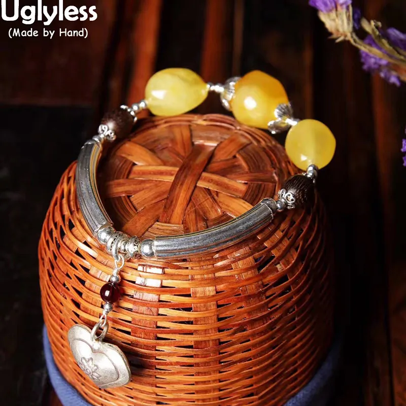 Безглицый Ретро этнический серебряный браслет в форме сердца для женщин