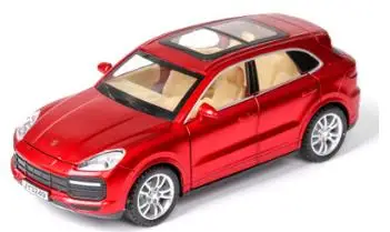 1:32 Горячее предложение cayenne модель автомобиля SUV со звуком светильник сплав игрушечный автомобиль формовая игрушка - Цвет: Красный