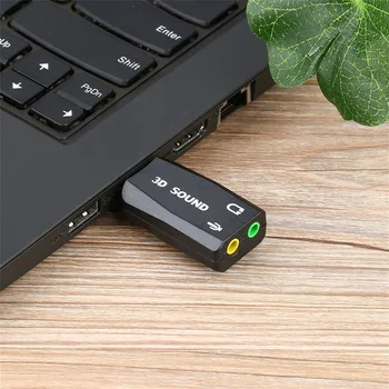 

Newest Plug & Play USB 2.0 to 3D Mic Speaker Audio Headset Sound Card Adapter 5.1 Channels for PC Laptop Wholesale