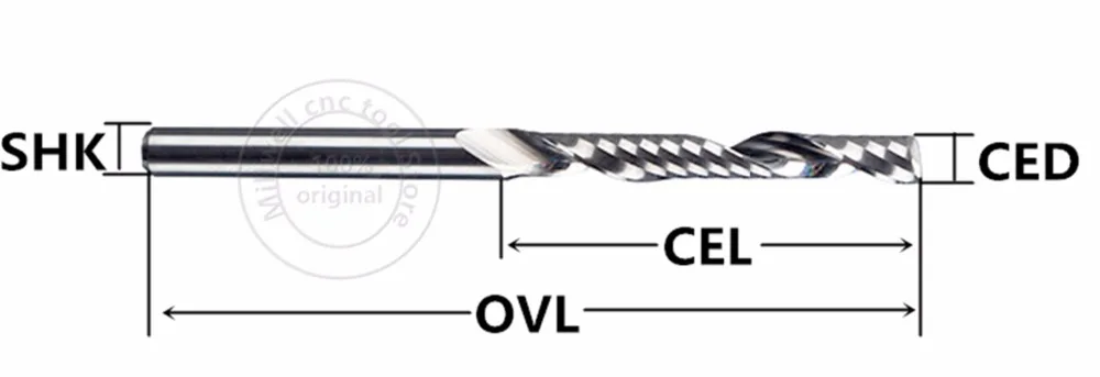 5pcs-6мм* 52 мм,, CNC деревянные инструменты, Карбид Концевая мельница, деревообработка вставки фрезы, вольфрамовый фреза, МДФ, ПВХ, акрил