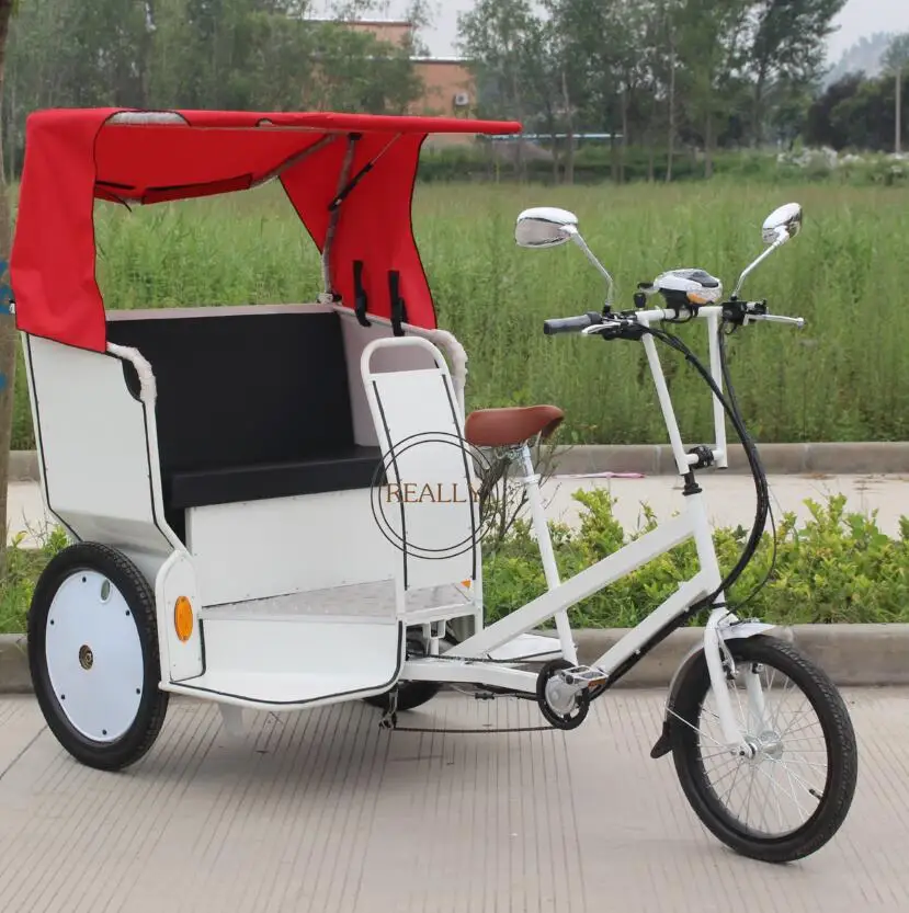 CE одобренный Электрический пассажирский Перевозчик велосипед Pedicab рикша туристический велосипед тележка