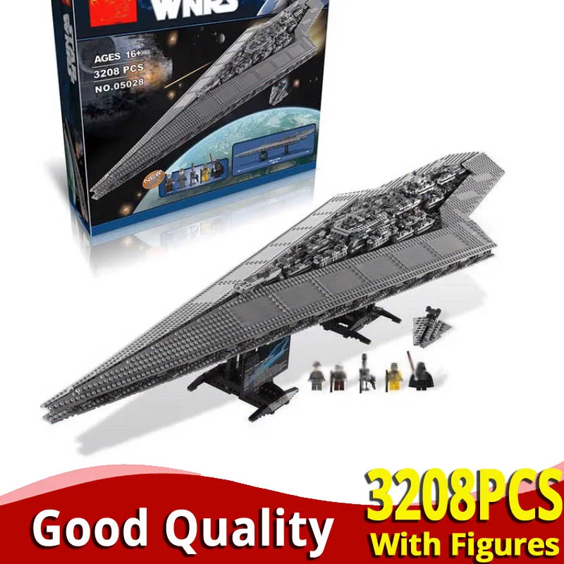

In stock Legoinglys Ultimate Collector Series 10221 Super Star Destroyer Building Blocks Bricks starwars Toys lepinlys 05028 set