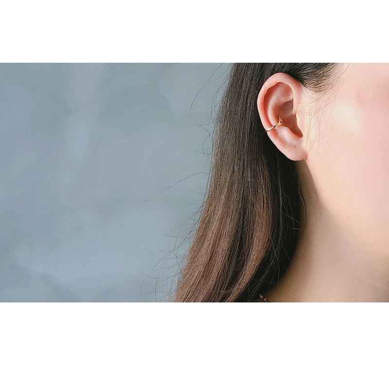 Серьги-клипсы в форме сердца, золото, 925 пробы, серебро, маленький шарик и пустотелое сердце, без серьга дырка, элегантные женские серьги, свадебные ювелирные изделия