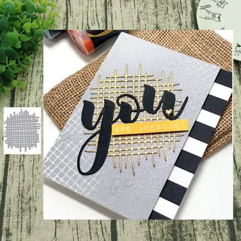 

Hemp net Metal Cutting Dies for Scrapbooking Steel Craft Die Cut Embossing Paper Card Album Stencil