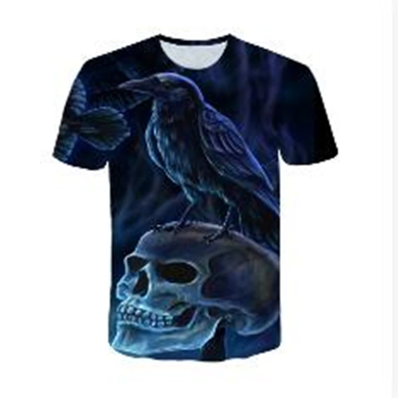 

Masked New 3D t shirt Woman Men Skull tshirt Print Peking Opera Summer Tops Casual Tees Short Sleeve Streetwear Halloween