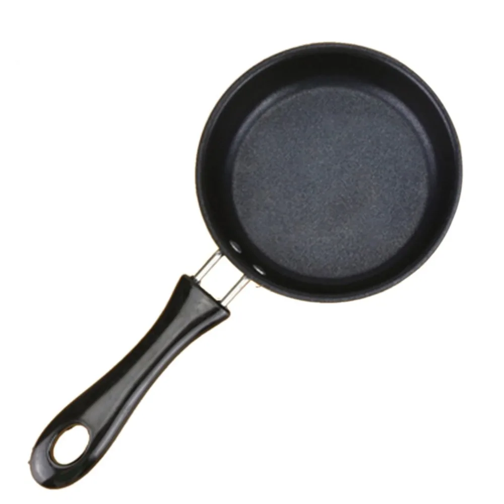 Mini Non-Stick Pan Flat Wok Steak Frying Pan Wok Pancake Egg Dumpling Omelette Pan Induction Cooker Universal