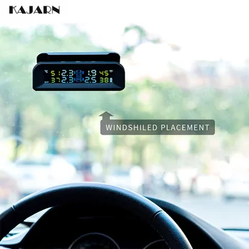 

Tire pressure monitoring system TPMS USB tyre pressure sensor car alarm system sensori pressione pneumatici LCD Screen 4 sensor