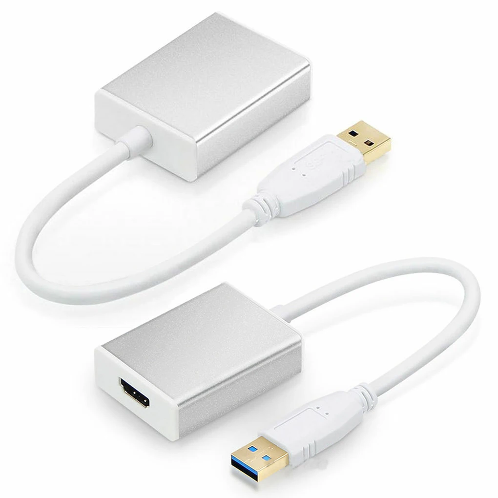 USB 3,0-HD 1080P видео кабель адаптер для ПК ноутбука HDTV видео кабель из алюминиевого сплава конвертер адаптер кабель монитор адаптер